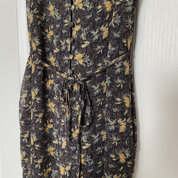 Frank & Oak Black Floral Flowy Wide Leg Jumper - Picture 5 of 9